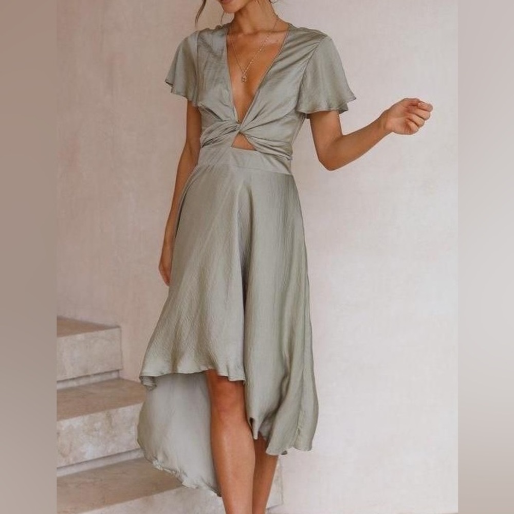 Billy J - Sunny Daze Dress (Olive) size: Small